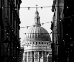 st paul's cathedral from watling street, london